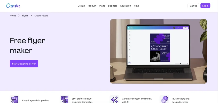 canva free flyer maker