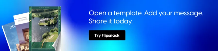 design a flyer with Flipsnack