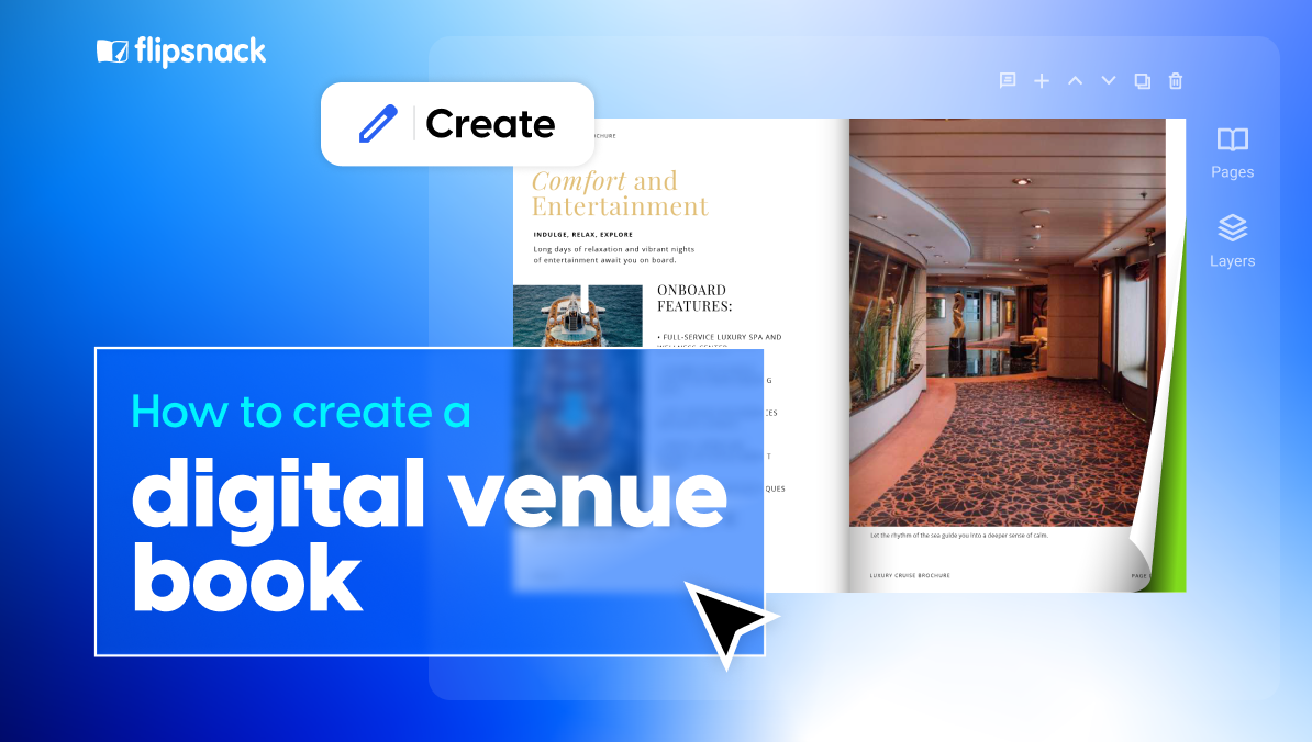 how to create a digital venue with flipsnack