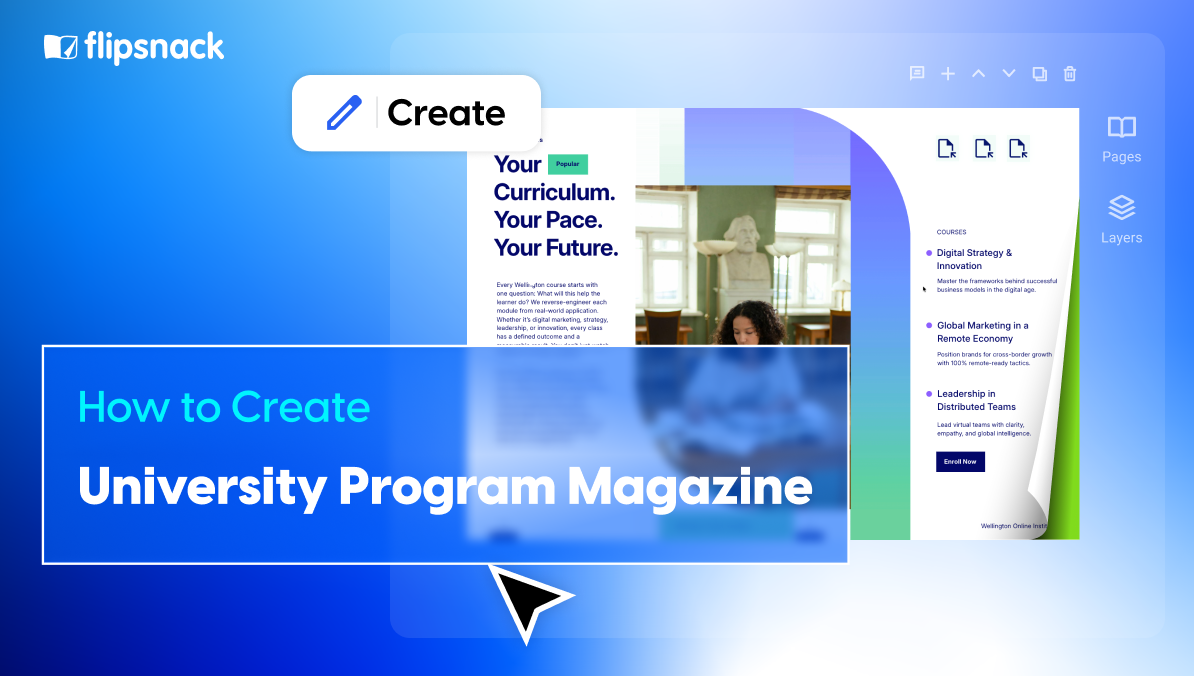 how to create a university program magazine