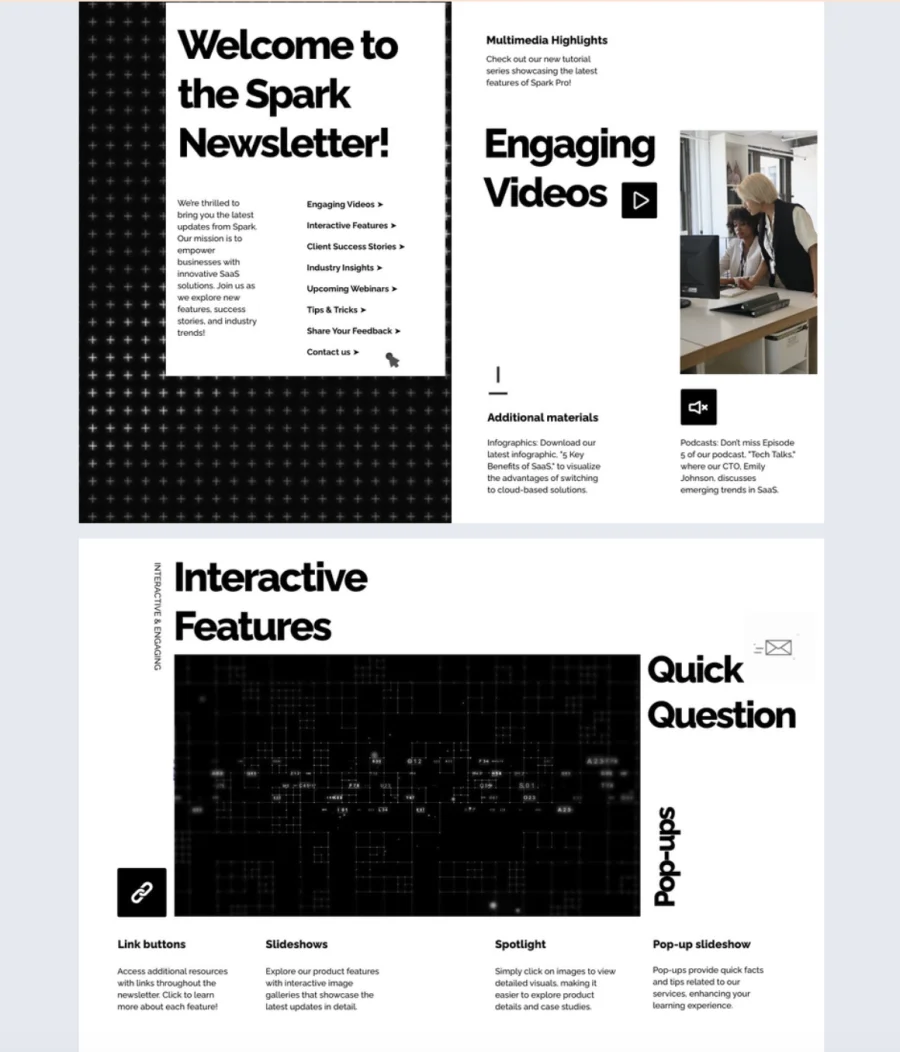 Editable Electronic Newsletter Template