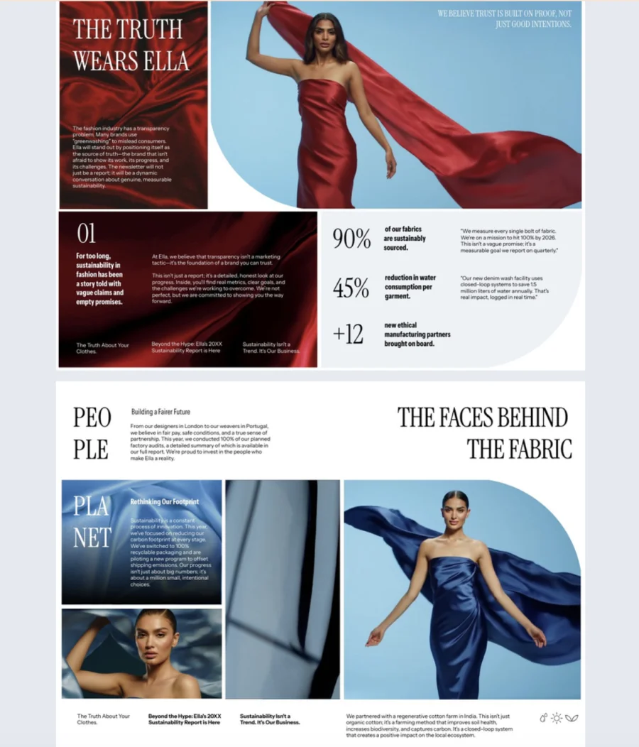 Sustainability Report Newsletter Template