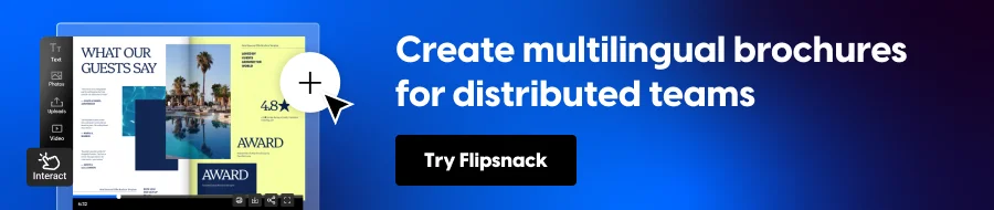 brochure translation for regional teams CTA