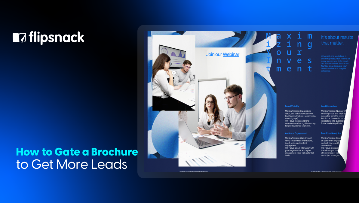 how to gate a brochure