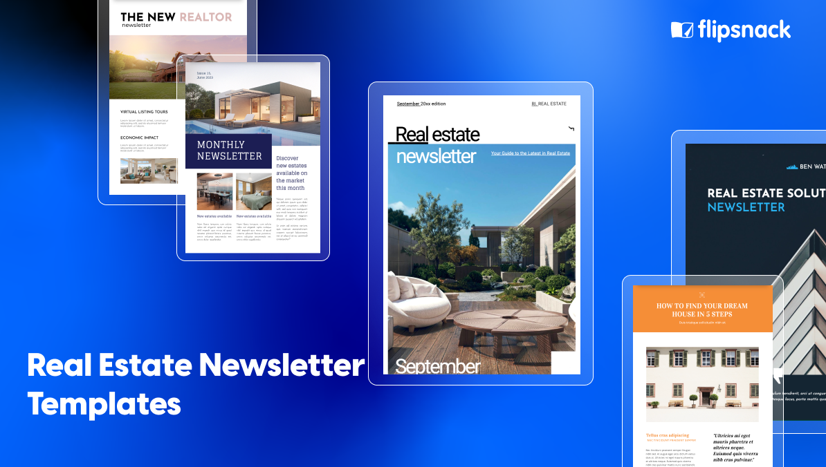 real estate newsletter templates