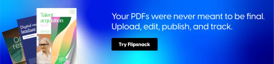 Edit your PDFs with Flipsnack