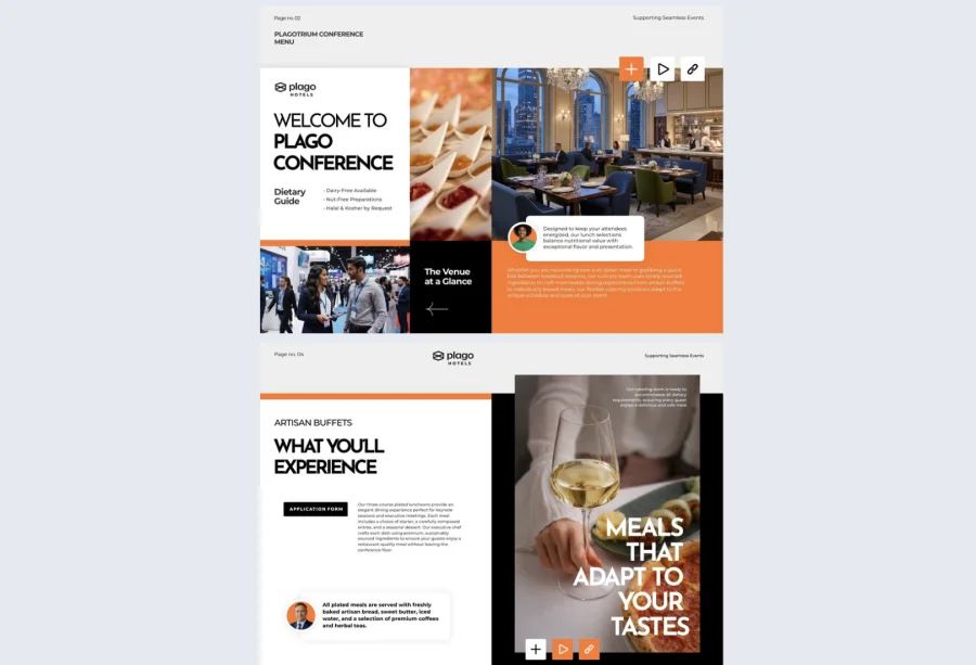 Editable Conference Lunch Menu Template