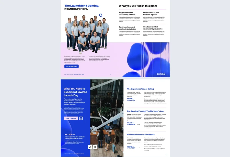 Editable Hotel Opening Marketing Plan Template