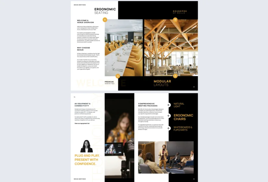 Editable Meeting Room Package Template
