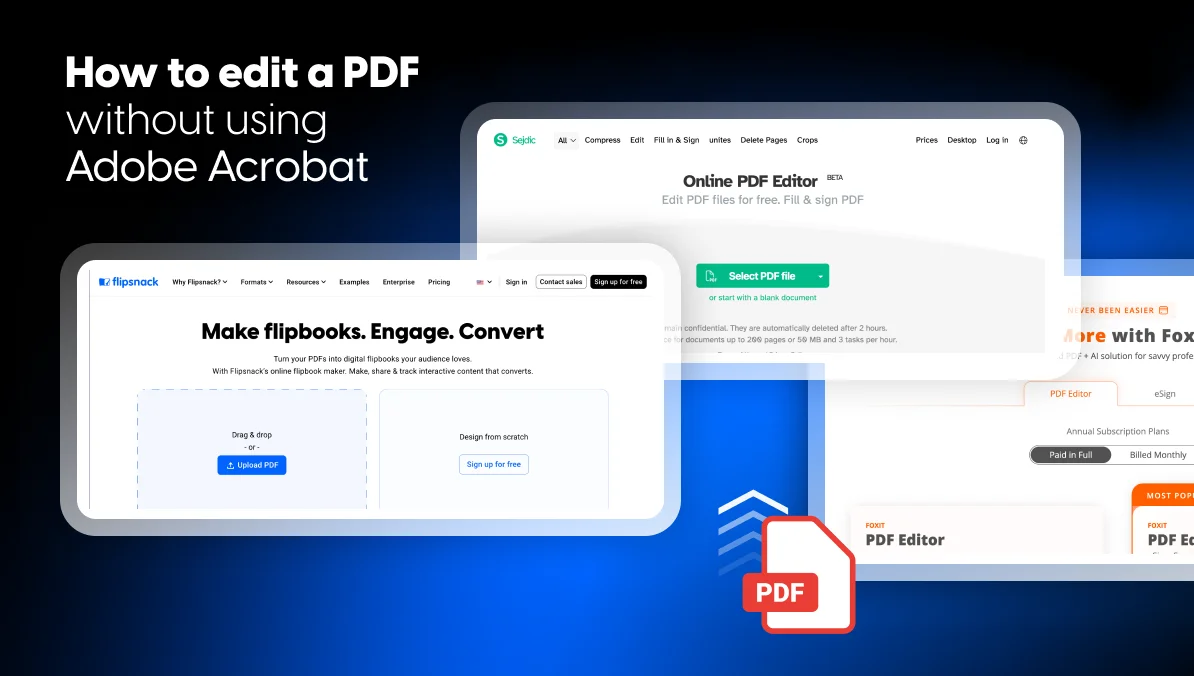 PDF editing alternatives