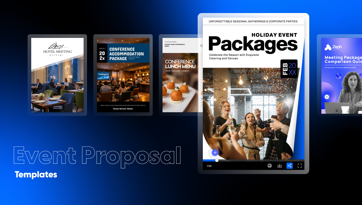 Hotel event proposal templates - cover image