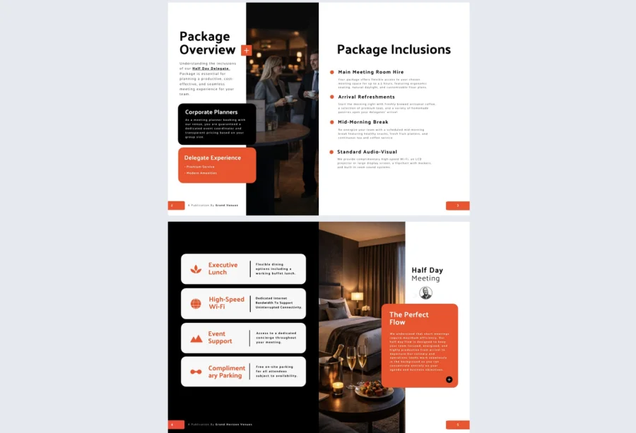 Interactive Half Day Delegate Package Template