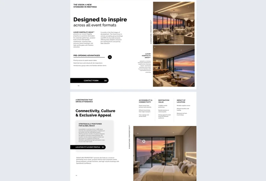 Interactive Hotel Pre-Launch Sales Kit Template