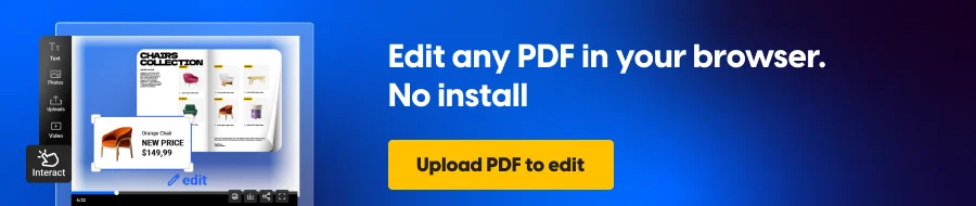 Edit any PDF in your browser, no install 
CTA: Upload PDF to edit