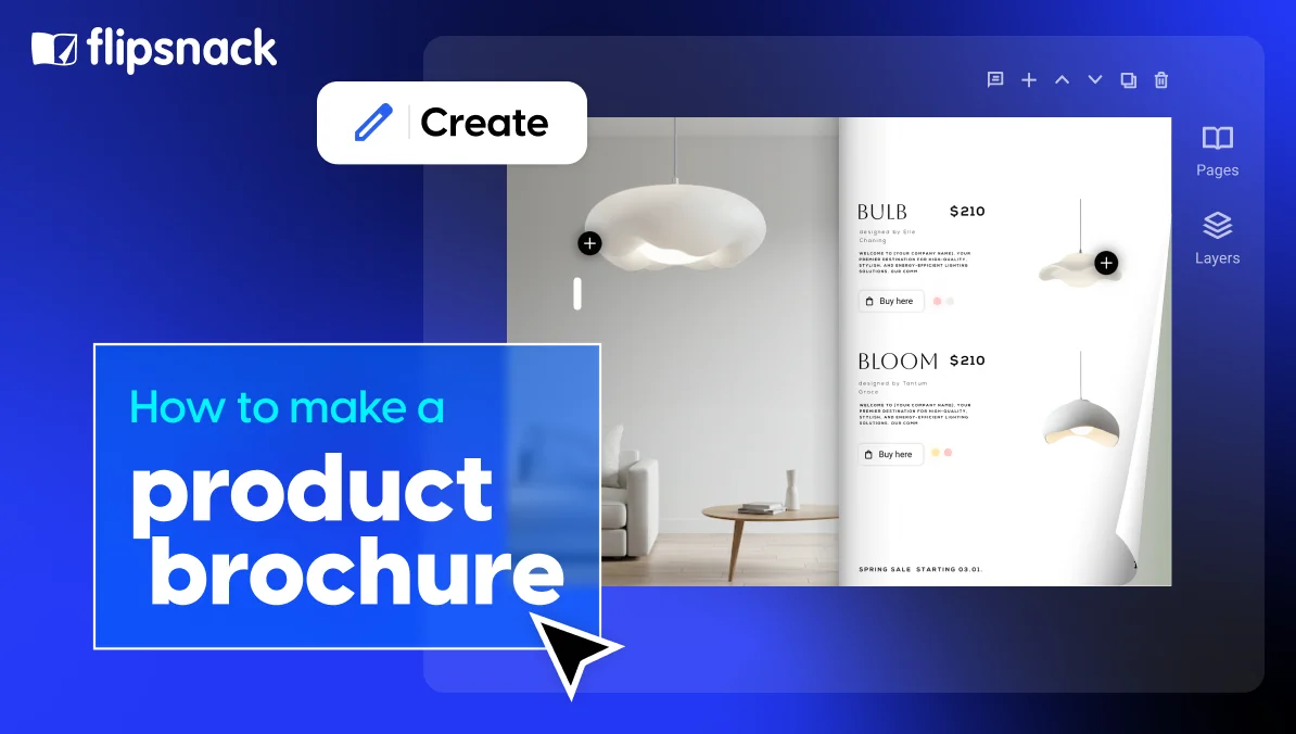 Create a product brochure for wholesale - cover