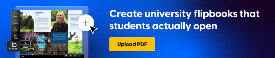 Create university flipbooks