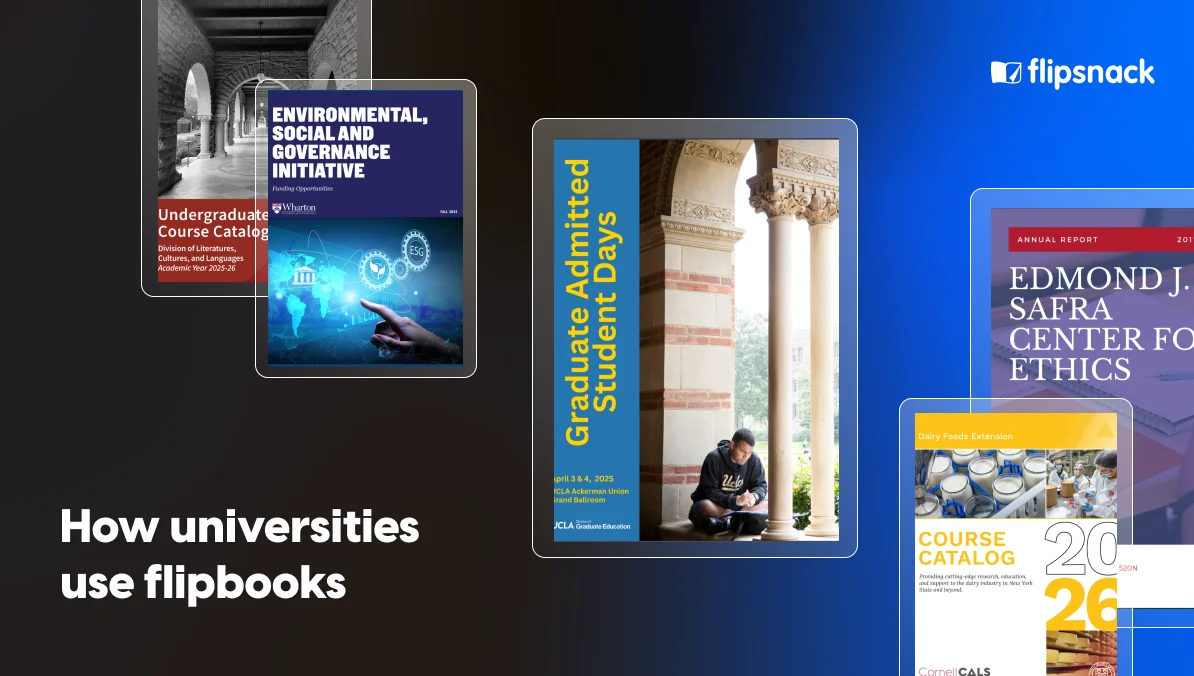 How universities use flipbooks