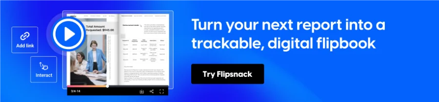 turn report into digital flipbook
