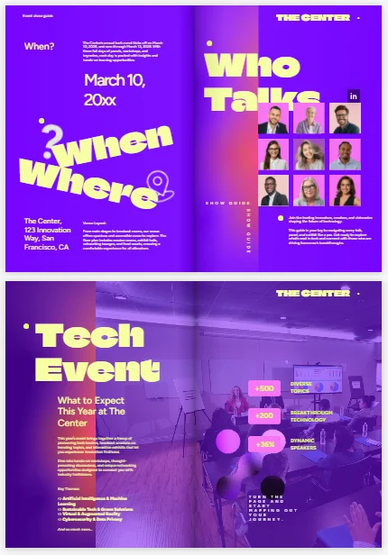 speaker bio and attendee spotlights