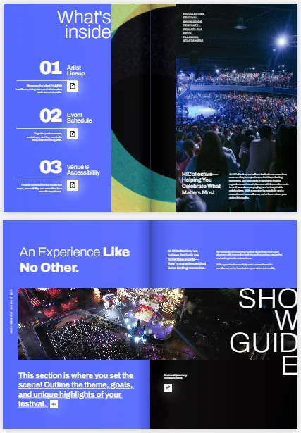 Interactive Show Guide for Festivals Template