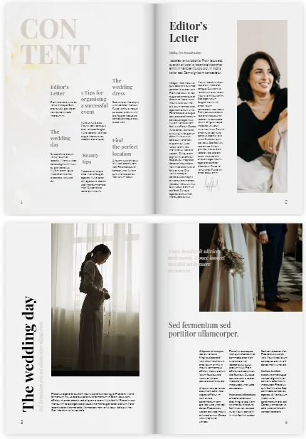 Interactive Wedding Magazine Template