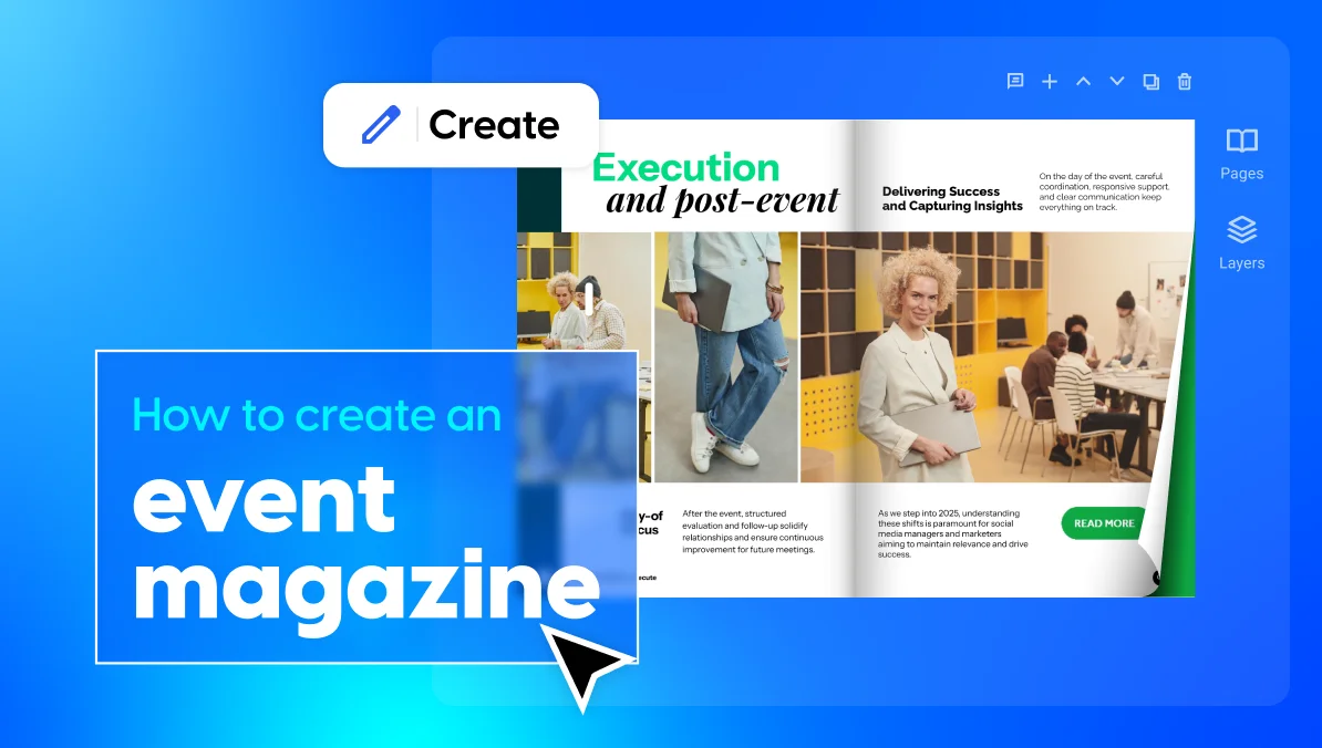 create digital event magazine
