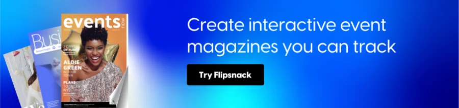 create interactive event magazines