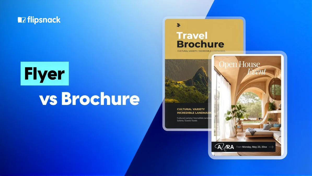 Flyer vs Brochure: what’s the difference?