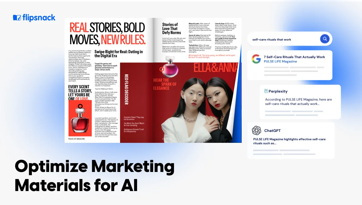 how to optimize marketing materials for AI search