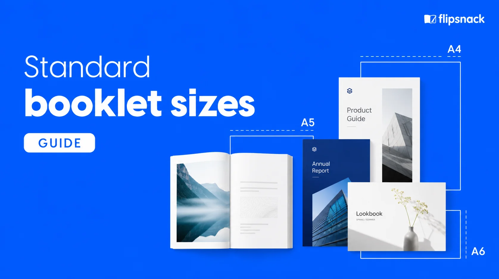 cover image for standard booklet sizes