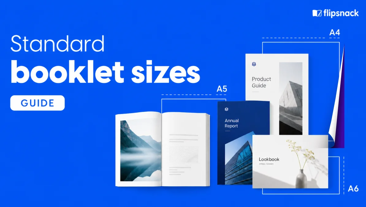 standard booklet sizes - cover image