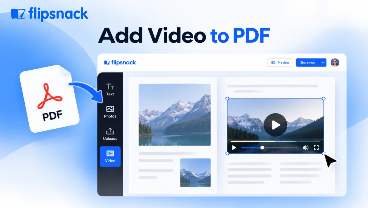 Add video to PDF - cover image