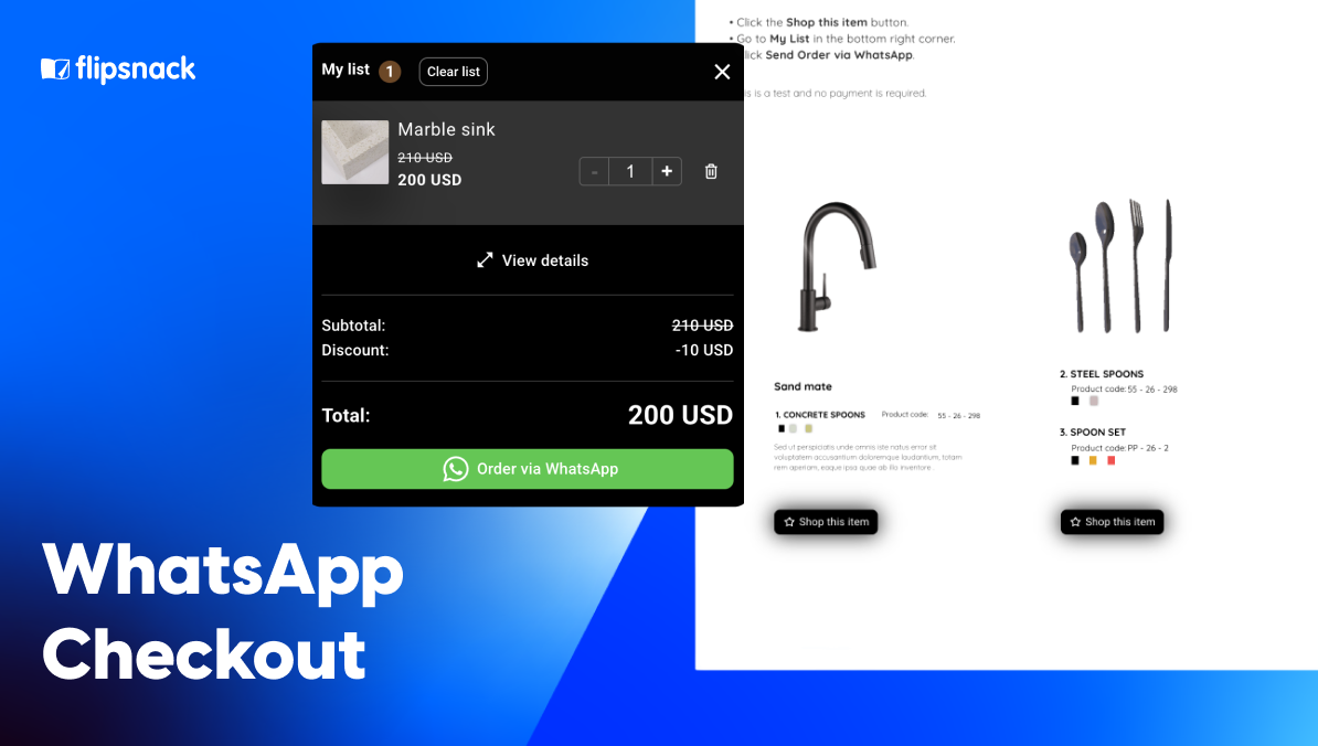 alternative solution to whatsapp product catalog that is easy to share and do