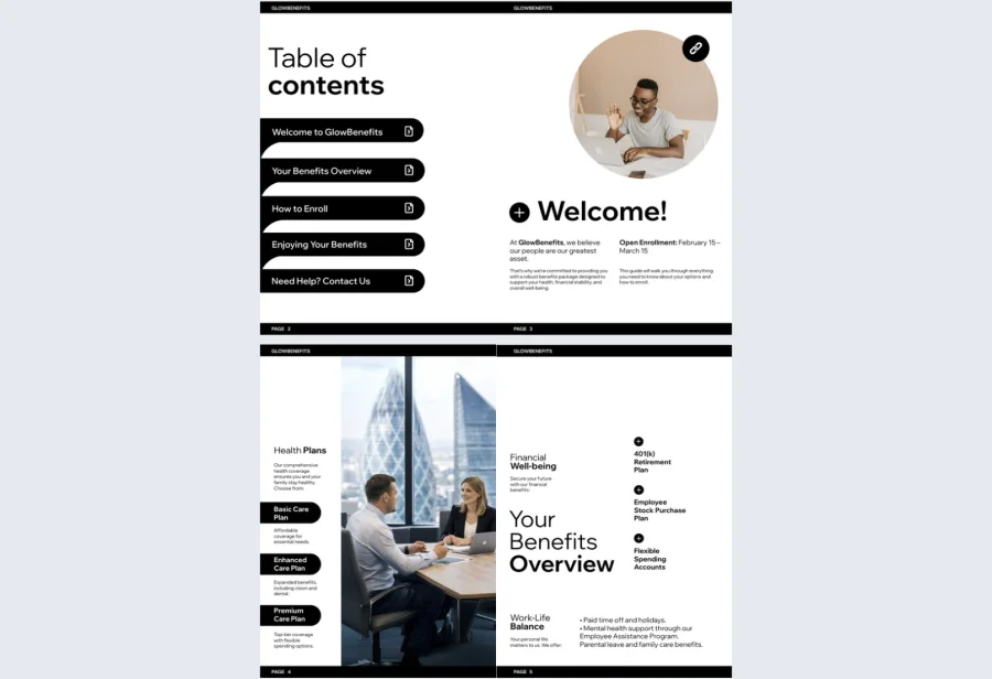 Digital Benefits Enrollment Guide Template
